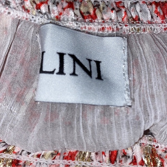 LINI designer skirt. White, red and gold accents. - Picture 5 of 5